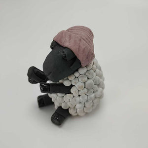 Florence the Hipster Sheep with Cellphone 3"