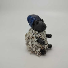 Load image into Gallery viewer, Ira the Hipster Sheep in Blue Beanie 3&quot;
