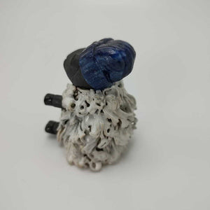 Ira the Hipster Sheep in Blue Beanie 3"