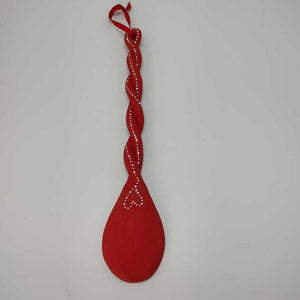 Large Red Mandala Spoon 12"