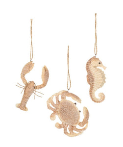 15021 Sandy Sea Animal Ornament-Asst