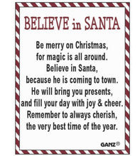 Load image into Gallery viewer, 15014 Believe In Santa Charm w/Card
