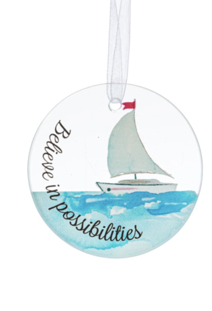 15061 Believe In The Possibilities-Glass Ornament, Round