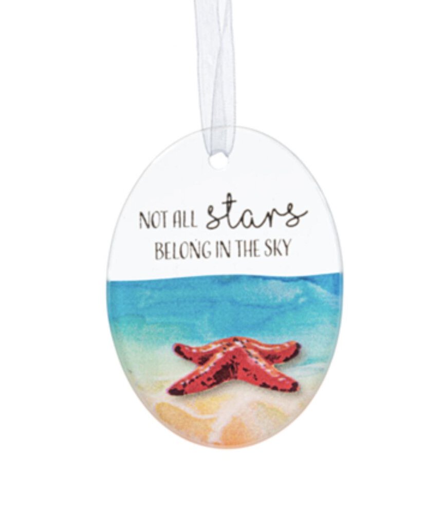 15063 Not All Stars Belong In The Sky-Glass Ornament, Oval