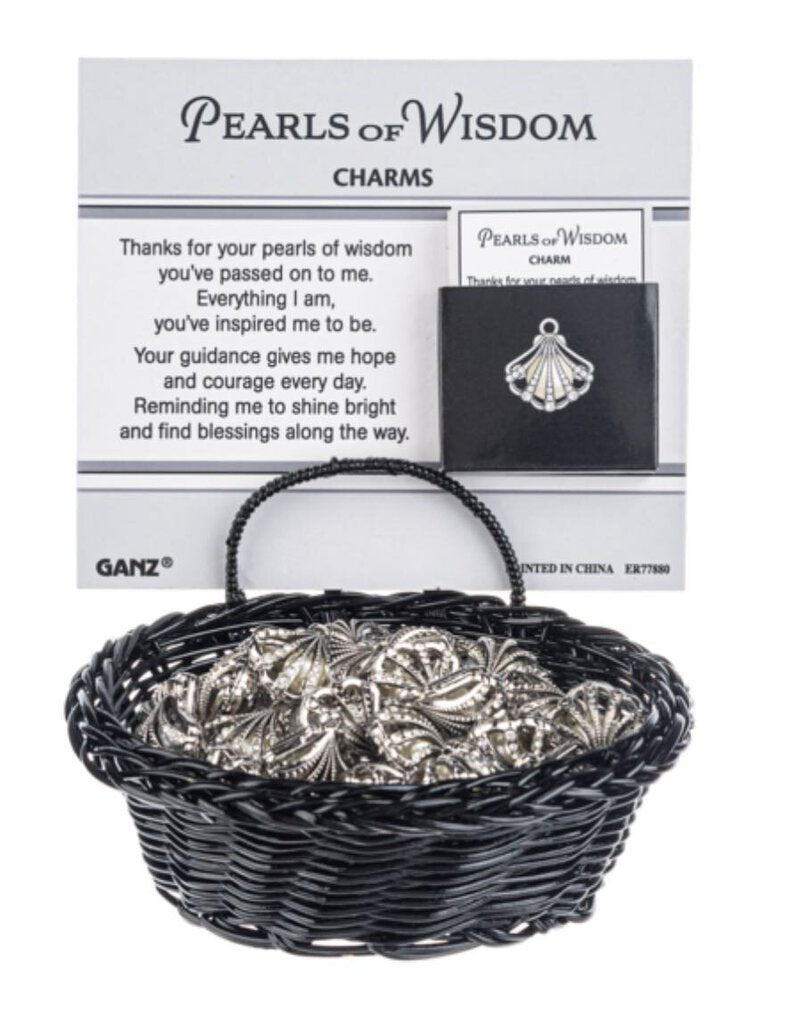 15055 Pearls Of Wisdom Charm w/Card