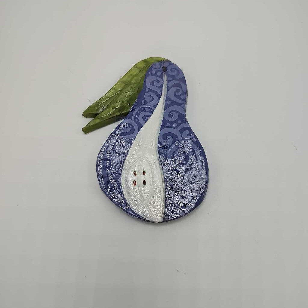 Lavender Pear Ornament 3