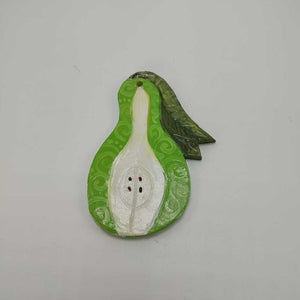 Chartreuse Light Green Pear Ornament 3"