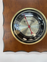 Load image into Gallery viewer, 6905 Weather Thermometer Barometer Hygrometer 246-4, wood/brass, Vintage
