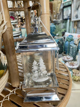 Load image into Gallery viewer, 14484 Acrylic Deer Lantern, Silver (battery operated, included)
