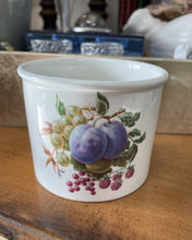 Load image into Gallery viewer, 6905 Vintage Porcelain Container w/Fruits (Plums, Grapes, Raspberries, Cherries)
