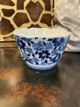 Load image into Gallery viewer, 6905 Vintage Blue and White Porcelain Container
