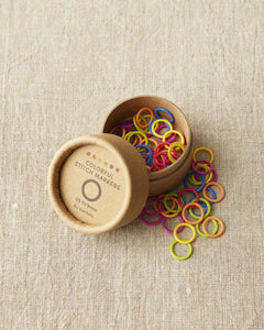 Cocoknits Colorful Ring Stitch Markers Original - Fits up to US 13 Needle - Includes 10 each of 6 colors