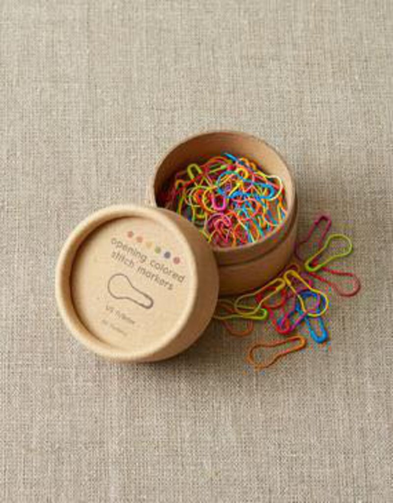 Cocoknits Colorful Opening Stitch Markers - Fits up to US 11 Needle - Includes 10 each of 6 colors