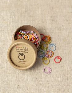 Cocoknits Split Ring Stitch Markers - 1/2 in X 5/8 in (1.27 cm X 1.5875 cm) - Includes 10 each of 6 colors