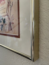 Load image into Gallery viewer, 6905 Lowcountry Garden Guide (Custom Framed Art-Hilton Head Island, S.C.), Gold Brushed Frame w/Ivory and Rust Matting
