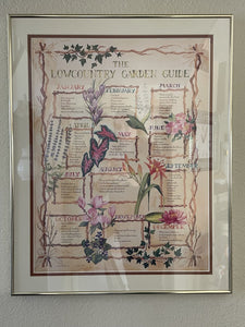 6905 Lowcountry Garden Guide (Custom Framed Art-Hilton Head Island, S.C.), Gold Brushed Frame w/Ivory and Rust Matting
