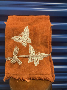 Vintage Butterfly Bath Towels (Set of 2)