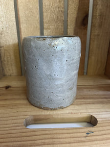 Small gray seramic vase