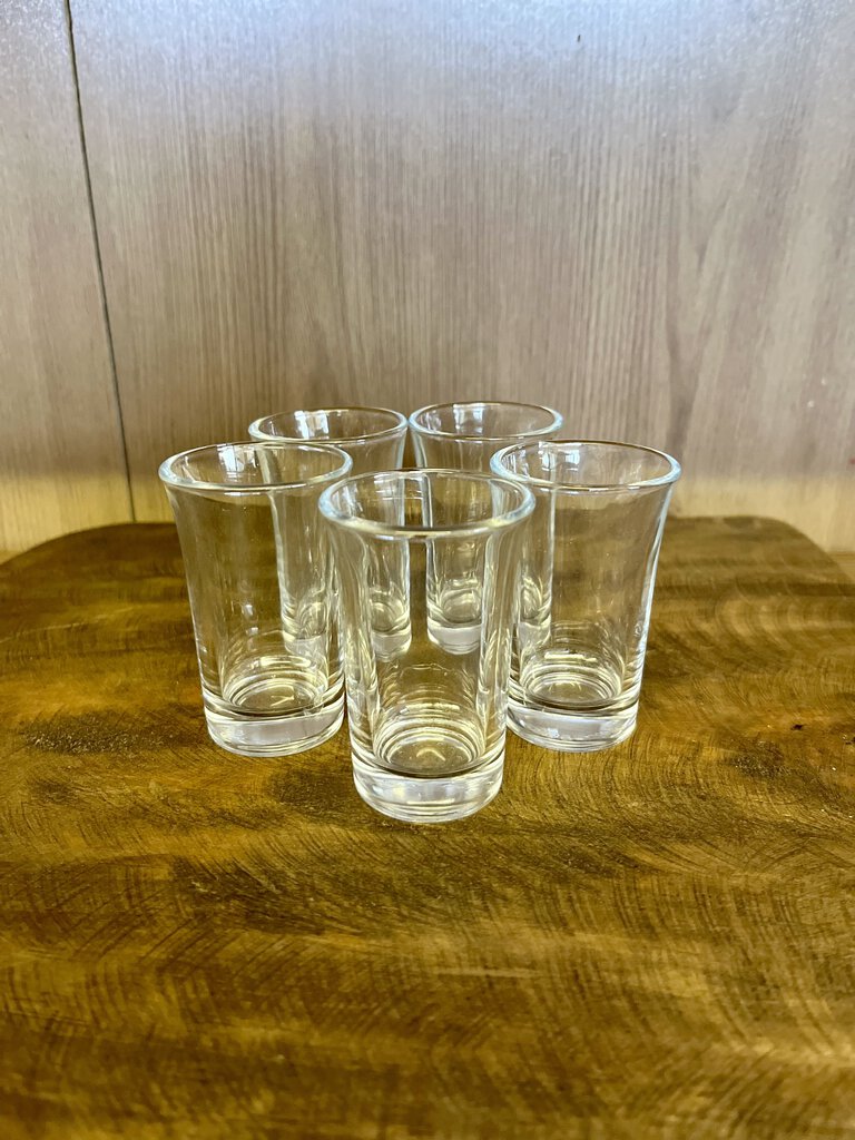 Set of 5 shot glasses