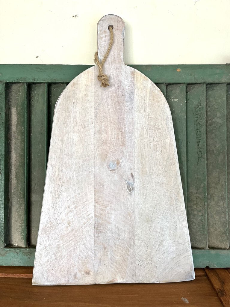 White wood cutting board