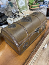 Load image into Gallery viewer, 6905 Pirate Treasure Box/Remote Control Holder, Faux Leather Embellished w/Jewels
