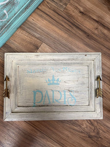 Parisian Chic Small Door tray With Arrow Handles