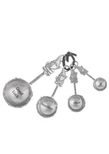 Load image into Gallery viewer, 14392 Gnomes Measuring Spoon Set/4, Zinc
