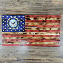 Load image into Gallery viewer, 2&#39; Engraved with Navy Decal Flag
