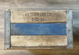 Knudson Antique Creamery Crate