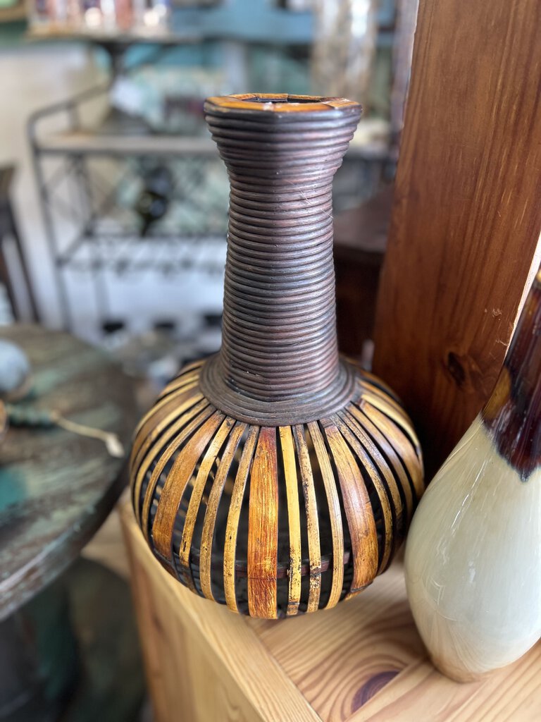 Boho Wicker Vase