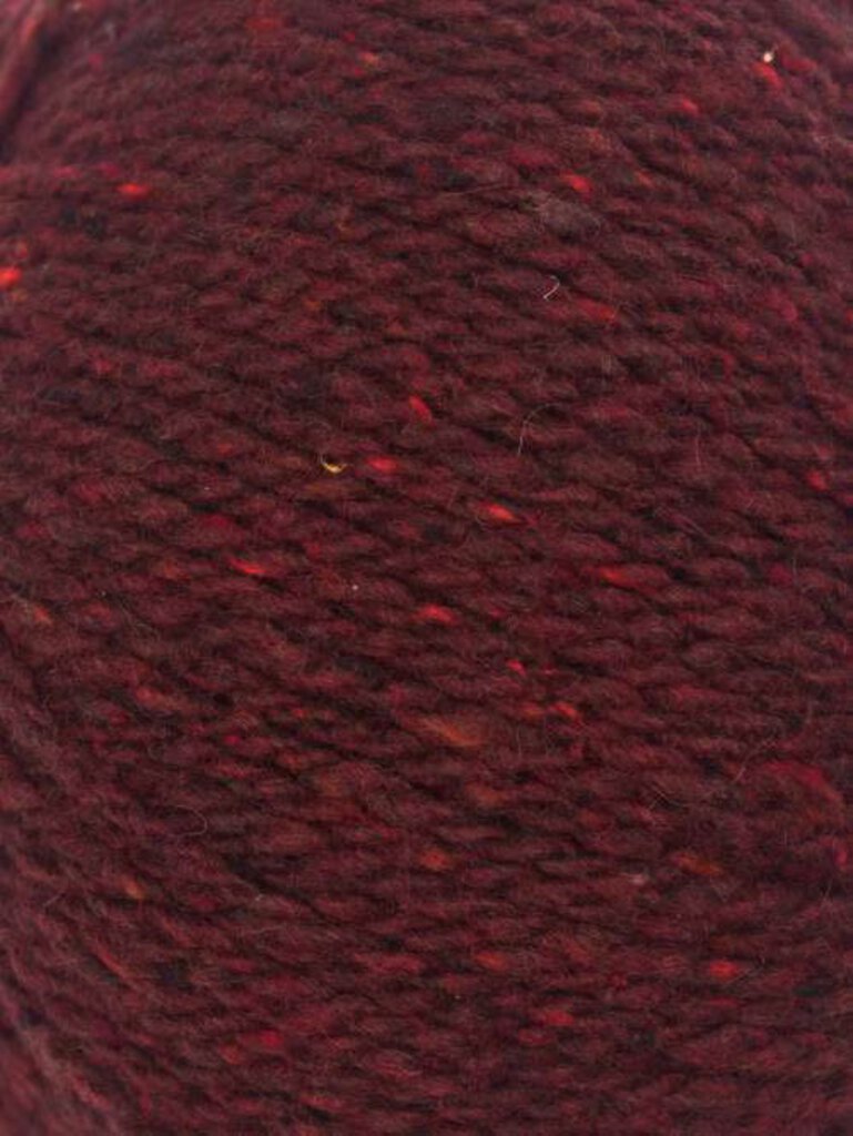 Juniper Moon Farm Yarns Saxony in Bordeaux (108) - Worsted Weight 75% Cashmere, 25% Extrafine Merino Wool