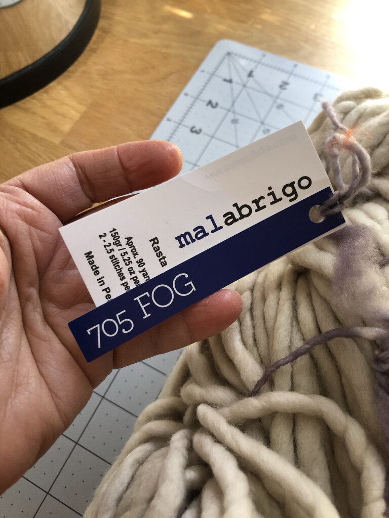 Malabrigo Yarn Rasta, Super Bulky in Fog (705) - 100% Merino Wool Hand Dyed