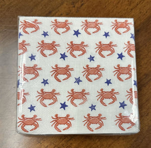 Crab and Stars Cocktail Napkins, 40-ct