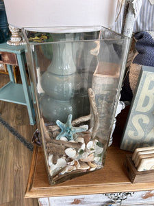 Jumbo Glass Vase With Shells