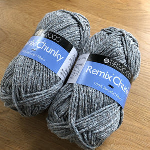 Berroco Remix - Chunky Weight in Mist (9919) - Recycled Yarn 30% Nylon, 27% Cotton, 24% Acrylic, 10% Silk, 9% Linen
