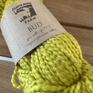 Juniper Moon Farm Yarns Bud Bulky Weight Yarn in Goldenrod (104) - 100% Organic Cotton