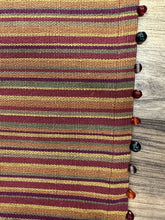 Load image into Gallery viewer, 6905 Striped Woven/Beaded Trim Placemats, Set of 6
