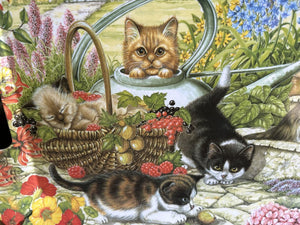6905 Vintage 1970's Monza Kitten Serving Tray w/Handles (20052), Melamine, 18.5" x 13", Made in Italy