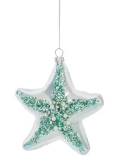 Load image into Gallery viewer, 15169 Starfish Ornament, Glass w/beads, pearls, rhinestones
