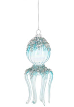 Load image into Gallery viewer, 15186 Octopus Ornament, Glass-embellished w/beads, pearls, glitter

