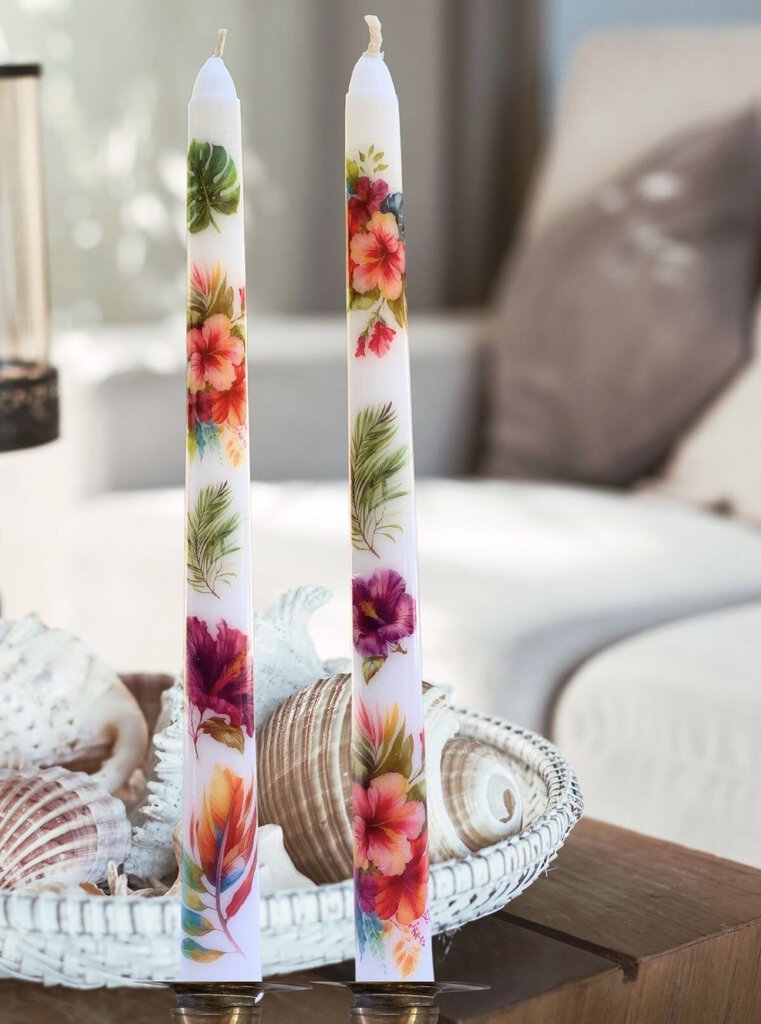 Taper Candles - Tropical Hibiscus