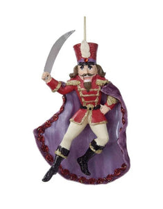 15209 Nutcracker Prince w/Velvet Cape and Sword-Ornament