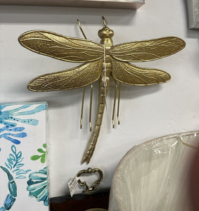 15255 Dragonfly Wall Plaque, Gold