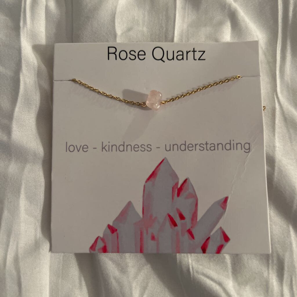 Since stone necklace - Rose quartz