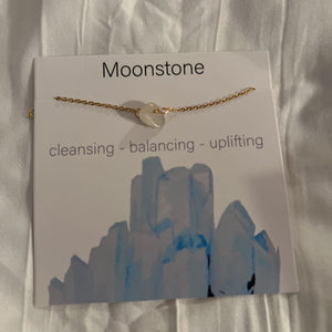 Single stone necklace - Moonstone
