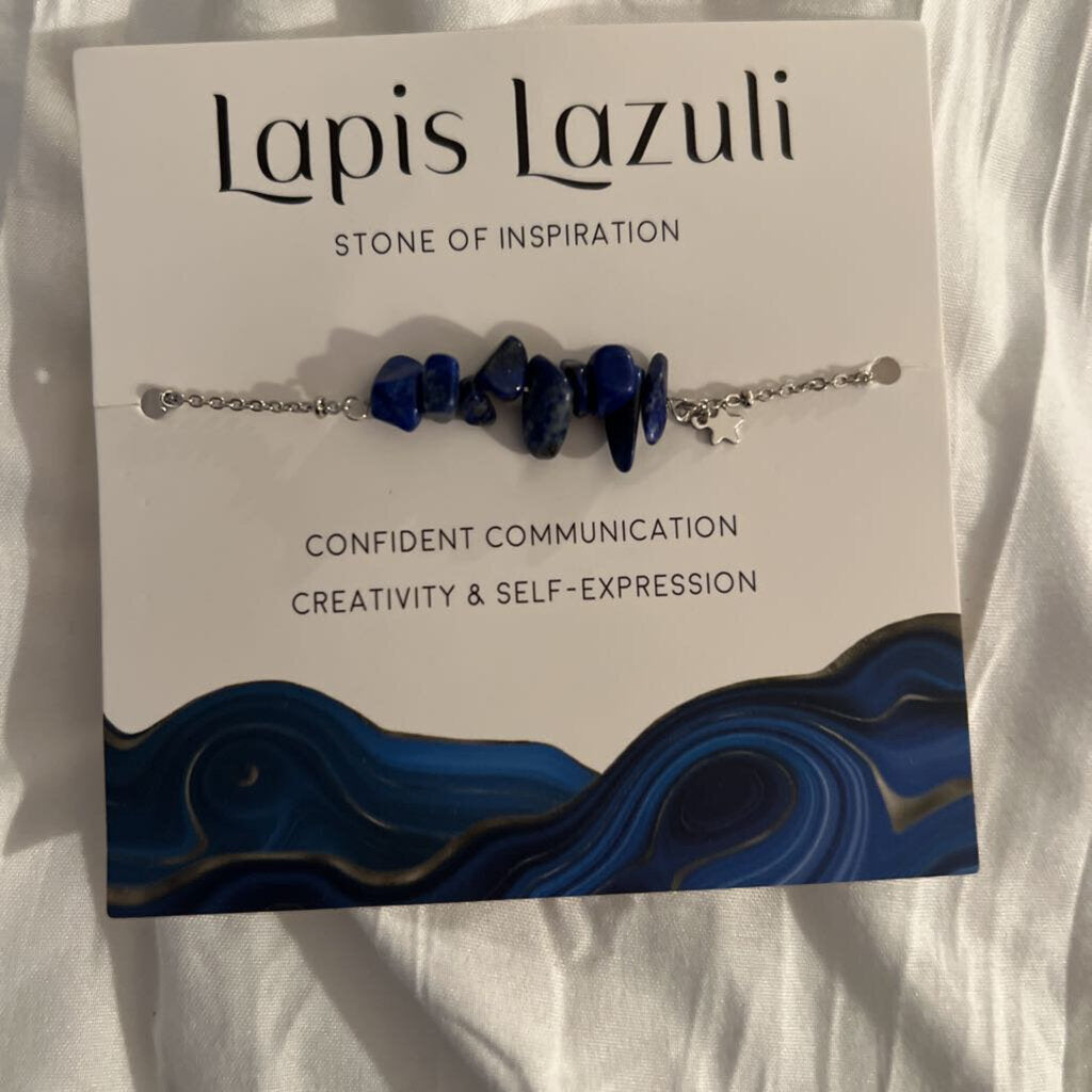 multiple stone necklace - Lapis Lazuli