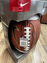 Load image into Gallery viewer, 7125 Nike Official 2000 Varsity Leather Football. New in Box w/tag. Style FT0066/Color 201/Size 9
