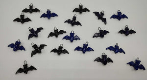5 Mini Halloween Ornaments - Bats