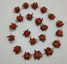Load image into Gallery viewer, 5 Mini Fall Ornaments - Turkeys
