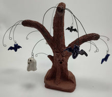 Load image into Gallery viewer, 8&quot; Tall Spooky Willow Ornament Tree with Face

